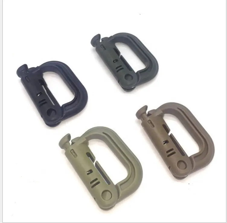 Wholesale portable D-type plastic PVC climbing chain hook suitable for outdoor EDC tools