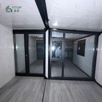 Maisonnette pliable à installation rapide, 20 pieds, 37 m², extensible, en conteneur maritime, imperméable, préfabriquée, bureau, résidence