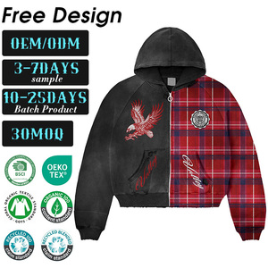 เสื้อฮู้ดดี้ผู้ชายแบบสวมหัว ผ้าฝ้ายฟลีซหนานุ่ม 100% พิมพ์ลายการ์ตูนดิจิทัล ทรงโอเวอร์ไซส์ คุณภาพหรูหรา เป็นมิตรต่อสิ่งแวดล้อม สำหรับฤดูใบไม้ผลิ - Product Image 1