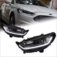 Pour Ford Mondeo 2013-2016 : Ensemble de phares OLIVER 30W 12V avec lentille laser LED modifiée et feux de jour dynamiques