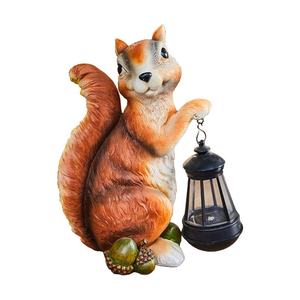 Artesanato resina Esquilo Solar estatueta ornamentos Jardim Estátua Solar esquilo - Product Image 4