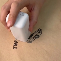 Imprimante à jet d'encre portable PrintPods nouvelle génération, commande par application, alimentée par batterie, impression haute vitesse 24 ppm pour surfaces absorbantes