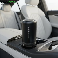 Diffuseur d'arômes de luxe moderne en métal noir, vaporisateur d'ambiance, diffuseur d'aromathérapie, parfum de voiture rechargeable, alimenté par USB
