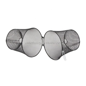 Piège à poissons en métal, 1 pièce, appât LIVE en forme d'anguille, crevettes, corne, crabe, caisse de goutte - Product Image 1