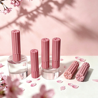 Yueshunxing – Tubes vides pour baume à lèvres et rouges à lèvres, en plastique rond, personnalisables, avec motif floral unique – Vente en gros