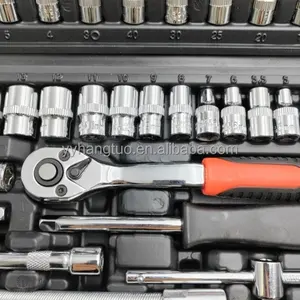 46-Piece 1/4-inch Screwdriver Drive Socket Bit Set Ratchet Wrench Tools Kit For Auto Repairing