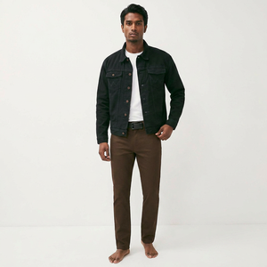 Best-Selling OEM Winter <b>Men's</b> Stylish Denim Jean Rain <b>Jacket</b> Premium Quality <b>Long</b> Sleeve High Street Style for Boys - Product Image 1