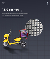Boîtes de livraison à emporter pour moto Pixelpulse, originales d'usine, écran 3 côtés, 4G, GPS, plein écran couleur, avec écran LED