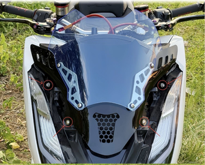 Nuevo Parabrisas Delantero Modificado para Motocicleta, Deflector de Viento para <span class=keywords><strong>Honda</strong></span> PCX160 2022 <span class=keywords><strong>2023</strong></span> 2024 - Product Image 5