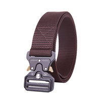 Sabuk nilon gesper ular, sabuk seragam olahraga luar ruangan, laki-laki, gesper ular nilon 3.8cm, berburu, Hiking, sabuk nilon pria