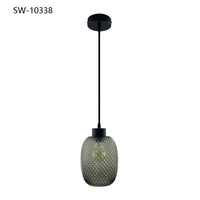 Lámpara Colgante Moderna Decorativa de Lujo en Vidrio para Interiores del Hogar, E27, Lámparas de Techo y Colgantes LED