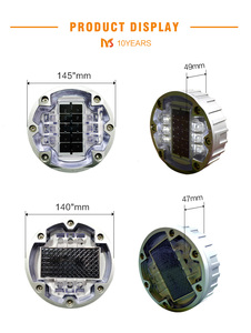 Nhà sản xuất giá độ sáng cao IP68 nhấp nháy giao thông đánh dấu ánh sáng hợp kim nhôm Led Cat Eye năng lượng mặt trời đường Stud - Product Image 3
