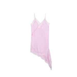 Abito Casual da Donna Europeo e Americano con Bordi in Pizzo Irregolari e Stile Seducente - Product Image 3