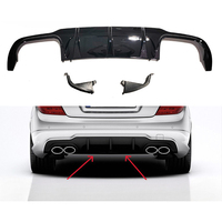Diffuseur de style C63 authentique, conversion de lèvre arrière AMG pour Mercedes Benz Classe C W204 Lci 2011-2014 Sport