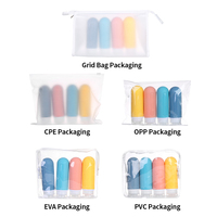Bouteille de voyage en Silicone de 89ml, gel douche, shampoing, Kit de voyage, accessoires, ensemble de bouteilles avec couvercle, vente en gros