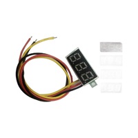 Voltmeter Digital Mini Layar LED 0,28 Inci 0-100V DC Pengukur Tegangan Untuk Pemantauan Baterai
