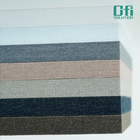 Panel Akustik Serat Polyester PET ISO 9001 Uji Emisi VOC Panel Dinding Akustik PET Ramah Lingkungan untuk Solusi Akustik