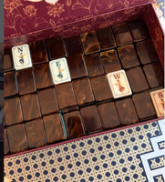 Jeu de Mahjong Série Lotus Sacré – Luxe Moderne, Tuiles en Acrylique Durables pour le Divertissement à Domicile