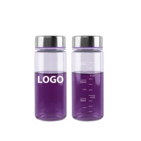 Bouteille d'eau en plastique Tritan sans BPA avec couvercle anti-fuite, bouteille de shaker pour protéines en poudre, lait et boissons
