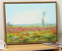 Cuadro de cristal transparente de doble cara al por mayor marco de madera y marco de fotos flotante de acrílico arte de pared impresión UV metal de hierro