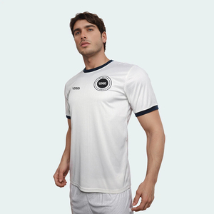 <span class=keywords><strong>Camiseta</strong></span> de Fútbol Personalizada para Adultos Copa 2026, Manga Corta, Rayas Blancas, Secado Rápido, Corte Láser, Poliéster, Precio al por Mayor por 100 Unidades - Product Image 1