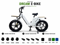Vélo électrique 60V25Ah Batterie longue portée Pneu 20'' 7 vitesses