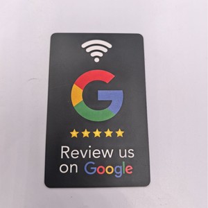 Carte de visite NFC Chenka 85,5x54mm en PVC avec puce Ntag213 215 pour les avis Google et le stockage sur site web - Product Image 1