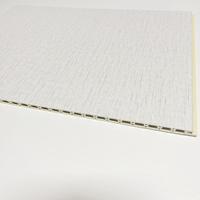 Panneau mural en PVC avec design intégré en fibre de bambou, installation rapide, plafond à goussets, insonorisant, style moderne, fabricants