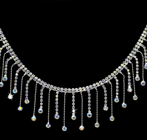 Ouro Fringe Guarnição Beads Borla Strass De Vidro 3D para Corte Decorativo em Cortinas Roupas Vestidos Sacos Sapatos - Product Image 6