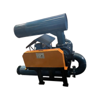 Blower Akar Tiga Lobus Tekanan Tinggi Baru untuk Industri Akuakultur, Oksigenasi, Listrik AC 220V 50Hz, Tekanan Tinggi, Besi Cor