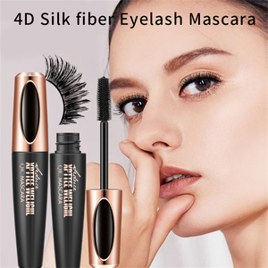 Mascara noir magique volumisant imperméable avec brosse en silicone 4D et fibres de soie pour des cils longs et épais, maquillage pour de grands yeux - Product Image 6