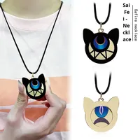 Collier en métal gravé avec un chaton mignon et noir, avec couleur personnalisée, nouveau design, accessoire personnalisé pour cadeau de couple