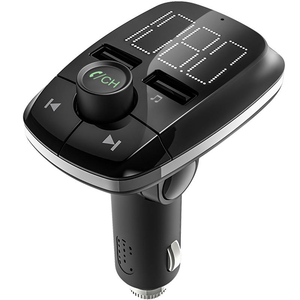 Lecteur MP3 de <span class=keywords><strong>voiture</strong></span> multifonctionnel 3-en-1 T50, émetteur <span class=keywords><strong>radio</strong></span> FM <span class=keywords><strong>Bluetooth</strong></span> avec double chargeur USB - Product Image 1