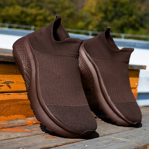 Scarpe da ginnastica outdoor robuste da uomo, traspiranti e comode, personalizzabili con LOGO, per corsa e tempo libero, con punta larga - Product Image 5