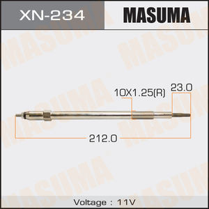 Controlador de Bujías Incandescentes Automático XN-234 MASUMA D17A2 1700cc 11065-2W204 11065-2W202 11065-2W212 11065-2W211 para NISSAN CARAVAN - Product Image 3