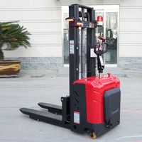 Chariot élévateur à fourche électrique à vente chaude, machine à conteneurs de fret, 1,5 tonne, gerbeur électrique automatique, chargement automatique