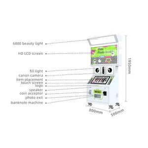 Op Maat Gemaakte Feestfotocabine/Pakistan Filipijnen Populaire Fotocabine Voor Evenementenfeestjes Met Printer/Automaat