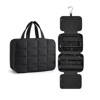 Trousse de Toilette Suspendue, Sac de Douche Étanche, Sac de Rangement pour Bijoux, Trousse à Maquillage, Sac de Rangement pour Boucles d'Oreilles et Colliers, Trousse de Maquillage