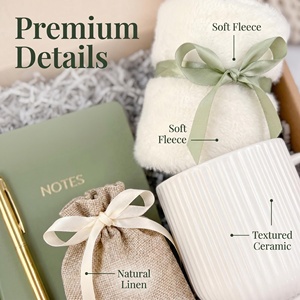 Ensemble <span class=keywords><strong>cadeau</strong></span> d'entreprise de luxe vert sauge avec logo personnalisé pour les employés, papeterie de bureau esthétique, carnet, tasse, boîte <span class=keywords><strong>cadeau</strong></span> pour femmes et hommes - Product Image 3