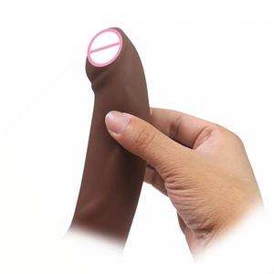 Strap On Cock Vergrößerung Sexspielzeug Ärmel Weiches Silikon Penis Extender Ärmel Kondom - Product Image 5
