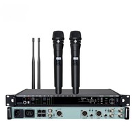 Microphones numériques professionnels sans fil Dual Axient AD4D Beta58a/KSM9/KSM8/KSM11/microphones cravate pour la scène et les performances en église