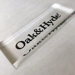 บล็อกการแสดงโลโก้อะคริลิคใสพิมพ์ยูวีสำหรับร้านค้าปลีกและโปรโมชั่นแบรนด์ - Product Image 2