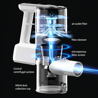 Aspirateur vertical sans fil LED puissant à aspiration de 15000 Pa pour sols en bois dur et carrelage, vente chaude