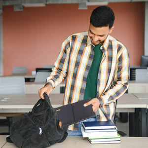 Foska đồ dùng học tập màu xanh/đỏ/đen màu kiểm tra kích thước không thấm nước 13 túi nhựa mở rộng tập tin thư mục cho thẻ kinh doanh - Product Image 5