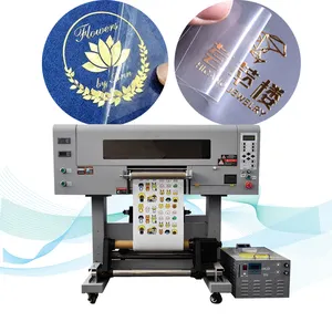 60cm UV DTF Printer Hot Stamping Foil For Uv Ink Roll To Roll Printing With High Power Uv Lamp