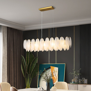 <span class=keywords><strong>Lampadari</strong></span> a Led nordici <span class=keywords><strong>per</strong></span> soggiorno sala da pranzo camera da letto occhiali da cucina <span class=keywords><strong>lampadari</strong></span> di piume lampada a sospensione di lusso con decorazioni artistiche in oro - Product Image 1