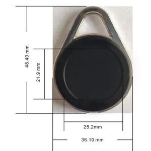 Gantungan kunci NFC MK47 125khz, gantungan kunci Hitag 1 Mifare Desfire kartu kontrol akses Rfid keyfob NFC Chip Rfid gantungan kunci Digital Rfid