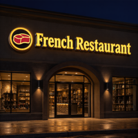 Enseigne LED personnalisée en lettres lumineuses acryliques pour extérieur, logo de devanture de magasin, enseigne électrique pour agence, bureau de finance, immeuble commercial