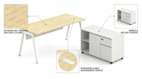 Muebles de Oficina en Forma de L Personalizados, Escritorio Ejecutivo de Lujo, Mesa Moderna para Jefes, para Edificios de Oficinas