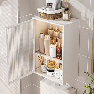 Nouvelle toilette murale avec porte de placard, multifonctionnelle, armoire de salle de bain, boîte de rangement pour articles de bain - Product Image 2